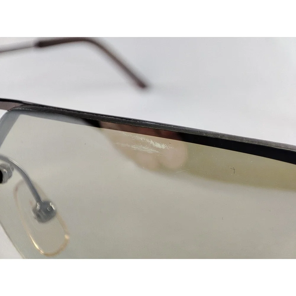 AV by Adrienne Vittadini Sunglasses AV‎ EX#1 Gunmetal Aviator Green Flash 62-13